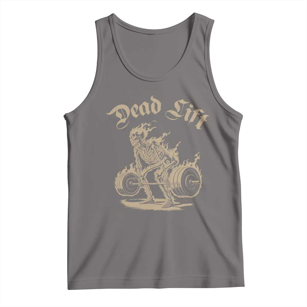 Funny Deadlifts Lifting Weights Gym Skeleton Tank Top - Wonder Print Shop