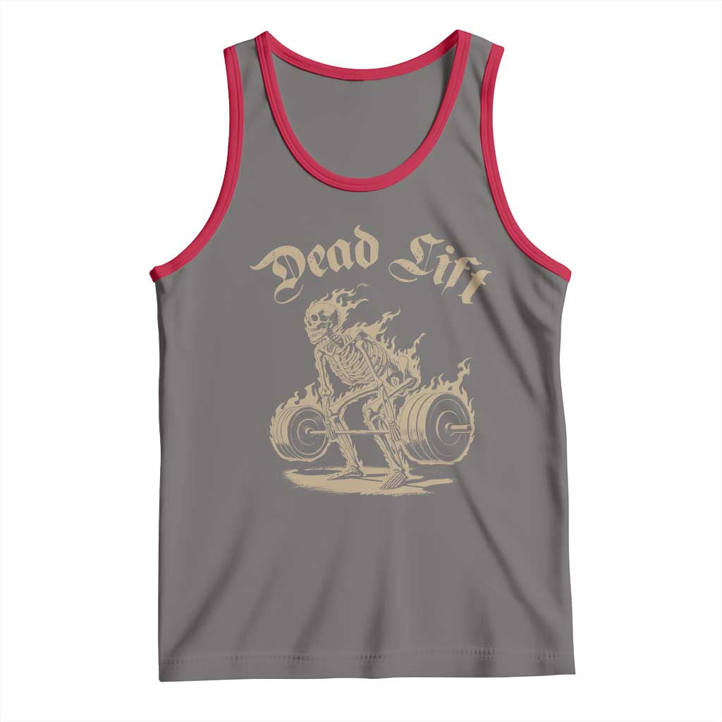 Funny Deadlifts Lifting Weights Gym Skeleton Tank Top - Wonder Print Shop