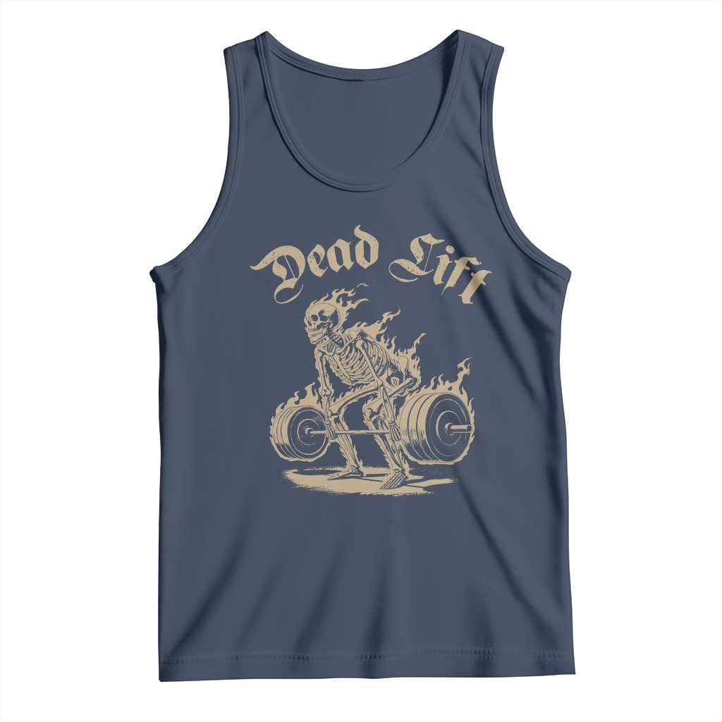 Funny Deadlifts Lifting Weights Gym Skeleton Tank Top - Wonder Print Shop