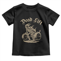 Funny Deadlifts Lifting Weights Gym Skeleton Toddler T Shirt - Wonder Print Shop