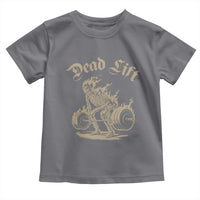 Funny Deadlifts Lifting Weights Gym Skeleton Toddler T Shirt - Wonder Print Shop