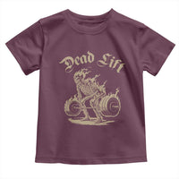 Funny Deadlifts Lifting Weights Gym Skeleton Toddler T Shirt - Wonder Print Shop