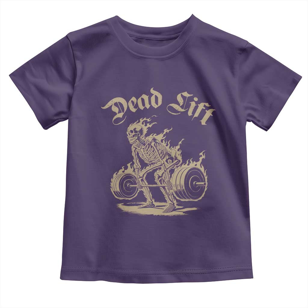 Funny Deadlifts Lifting Weights Gym Skeleton Toddler T Shirt - Wonder Print Shop