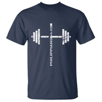 Christian Bible Gym T Shirt Jesus Weightlifter Workout Faith Philippians 4 13 - Wonder Print Shop