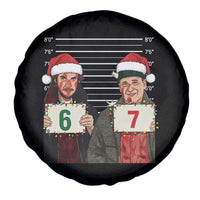 Funny 67 Christmas Movie Spare Tire Cover Six Seven Wet Bandits Home Xmas Alone - Wonder Print Shop