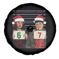 Funny 67 Christmas Movie Spare Tire Cover Six Seven Wet Bandits Home Xmas Alone - Wonder Print Shop