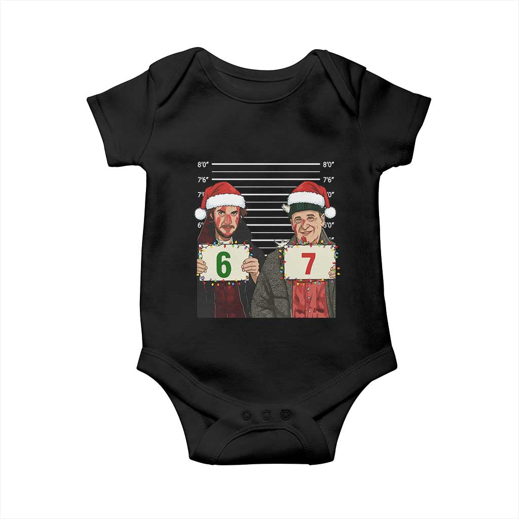 Funny 67 Christmas Movie Baby Onesie Six Seven Wet Bandits Home Xmas Alone - Wonder Print Shop