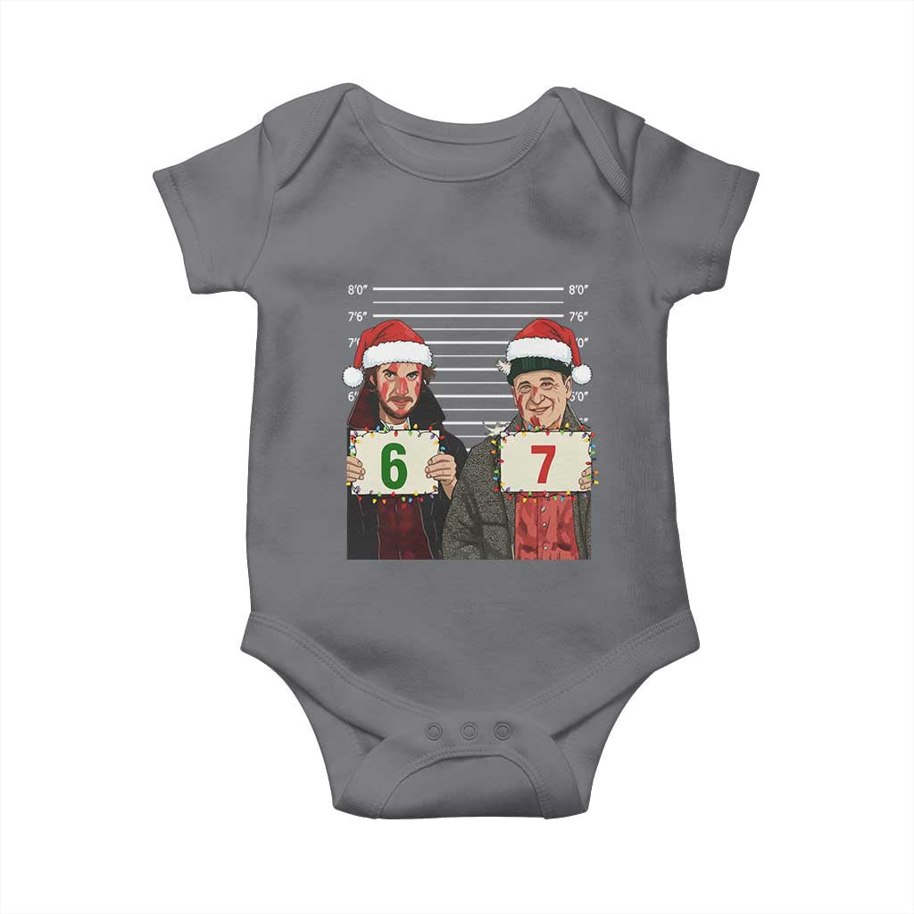 Funny 67 Christmas Movie Baby Onesie Six Seven Wet Bandits Home Xmas Alone - Wonder Print Shop