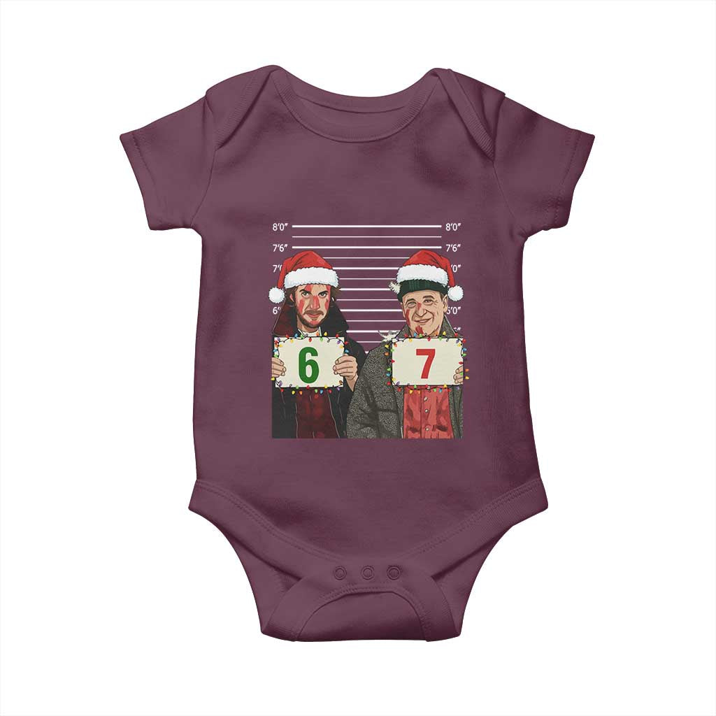 Funny 67 Christmas Movie Baby Onesie Six Seven Wet Bandits Home Xmas Alone - Wonder Print Shop