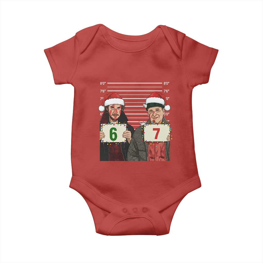 Funny 67 Christmas Movie Baby Onesie Six Seven Wet Bandits Home Xmas Alone - Wonder Print Shop