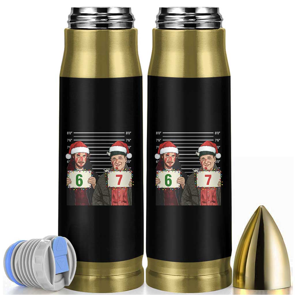 Funny 67 Christmas Movie Bullet Tumbler Six Seven Wet Bandits Home Xmas Alone - Wonder Print Shop