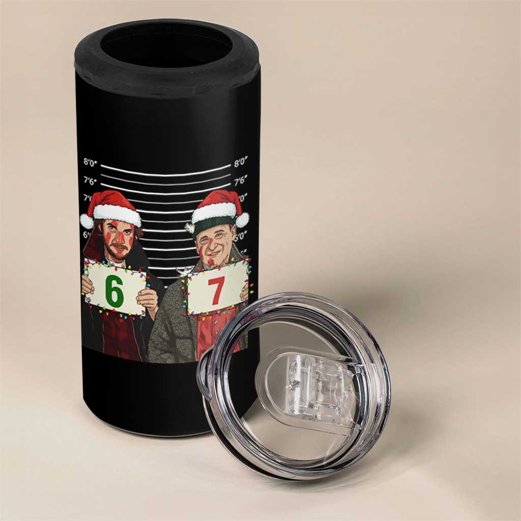 Funny 67 Christmas Movie 4 in 1 Can Cooler Tumbler Six Seven Wet Bandits Home Xmas Alone - Wonder Print Shop