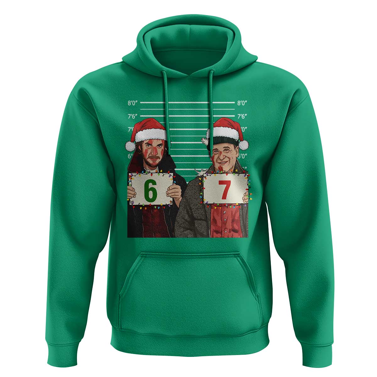 Funny 67 Christmas Movie Hoodie Six Seven Wet Bandits Home Xmas Alone - Wonder Print Shop