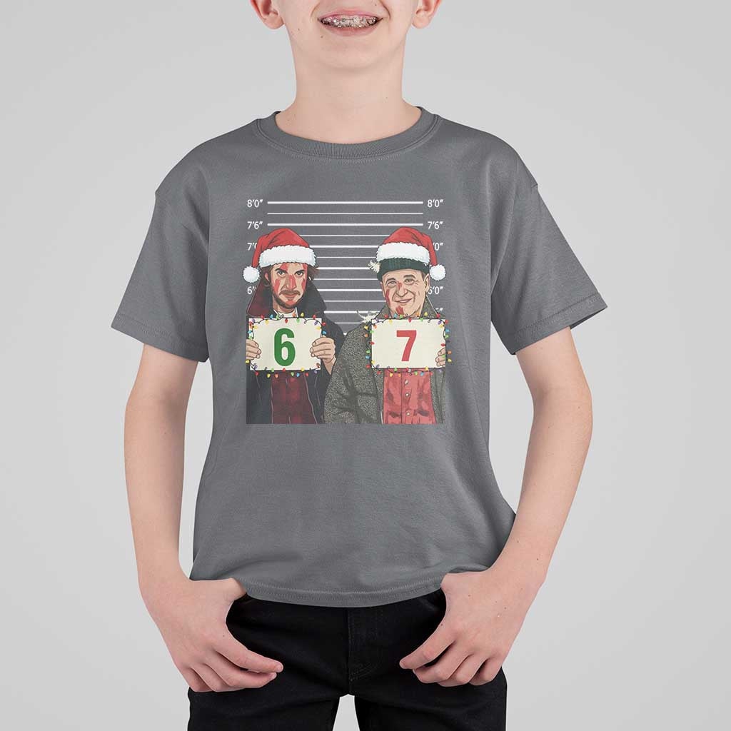 Funny 67 Christmas Movie T Shirt For Kid Six Seven Wet Bandits Home Xmas Alone - Wonder Print Shop