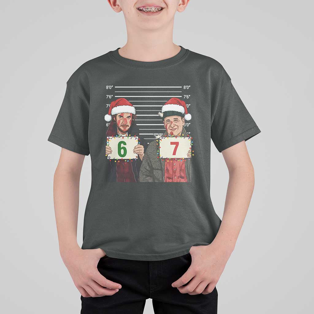 Funny 67 Christmas Movie T Shirt For Kid Six Seven Wet Bandits Home Xmas Alone - Wonder Print Shop