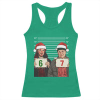 Funny 67 Christmas Movie Racerback Tank Top Six Seven Wet Bandits Home Xmas Alone - Wonder Print Shop