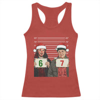 Funny 67 Christmas Movie Racerback Tank Top Six Seven Wet Bandits Home Xmas Alone - Wonder Print Shop