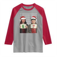 Funny 67 Christmas Movie Raglan Shirt Six Seven Wet Bandits Home Xmas Alone - Wonder Print Shop