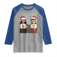 Funny 67 Christmas Movie Raglan Shirt Six Seven Wet Bandits Home Xmas Alone - Wonder Print Shop