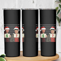 Funny 67 Christmas Movie Skinny Tumbler Six Seven Wet Bandits Home Xmas Alone - Wonder Print Shop