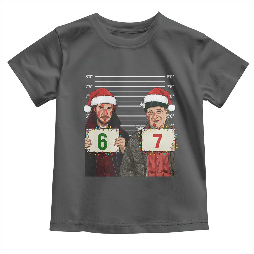 Funny 67 Christmas Movie Toddler T Shirt Six Seven Wet Bandits Home Xmas Alone - Wonder Print Shop