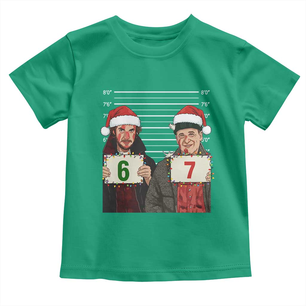 Funny 67 Christmas Movie Toddler T Shirt Six Seven Wet Bandits Home Xmas Alone - Wonder Print Shop