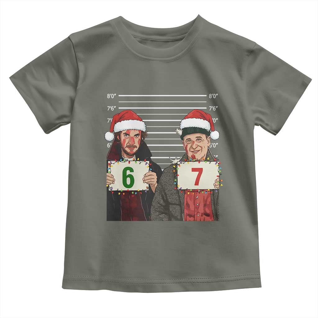 Funny 67 Christmas Movie Toddler T Shirt Six Seven Wet Bandits Home Xmas Alone - Wonder Print Shop