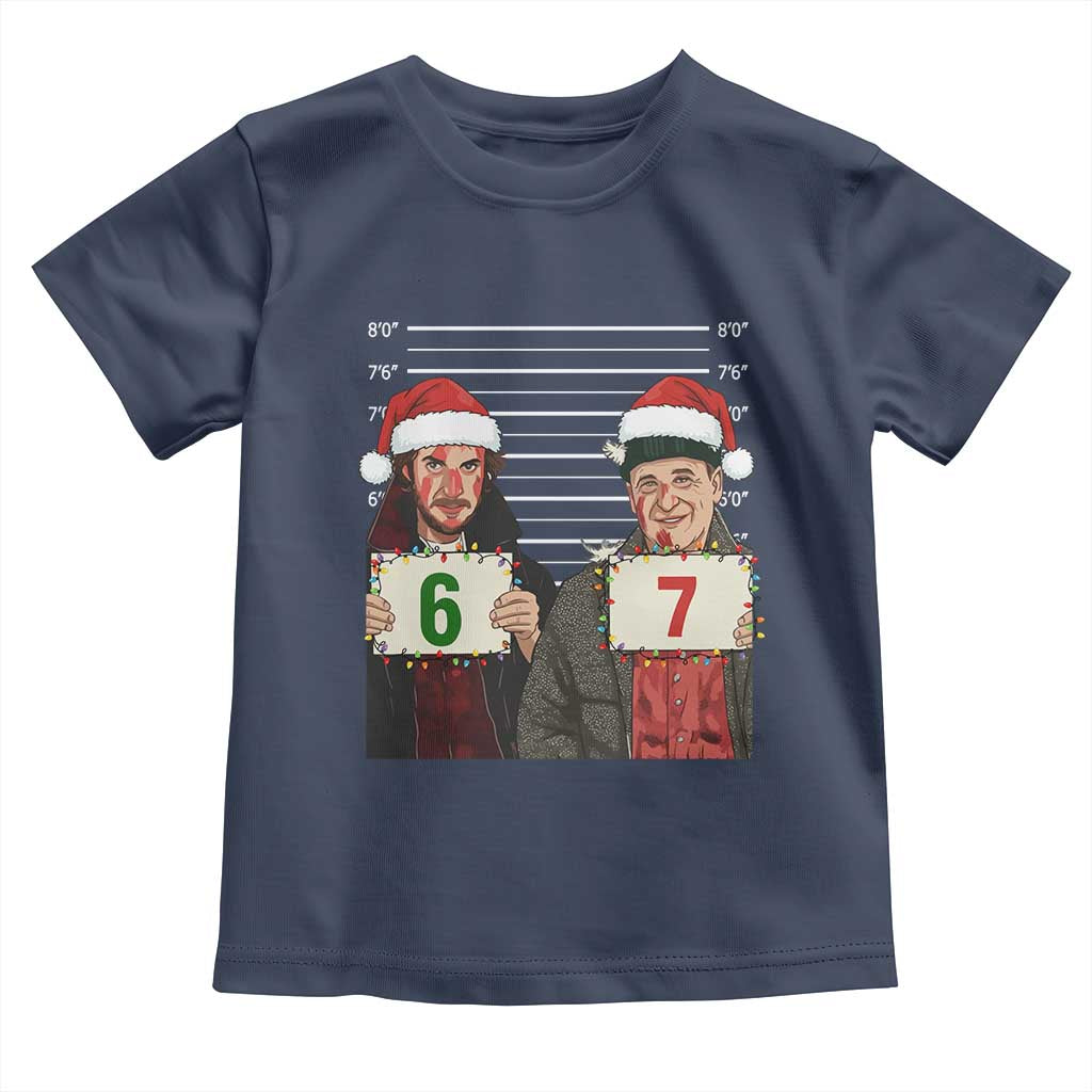 Funny 67 Christmas Movie Toddler T Shirt Six Seven Wet Bandits Home Xmas Alone - Wonder Print Shop