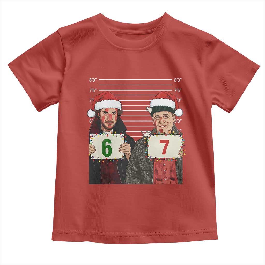 Funny 67 Christmas Movie Toddler T Shirt Six Seven Wet Bandits Home Xmas Alone - Wonder Print Shop