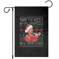 Funny Christmas Hip Hop Rap Gang Garden Flag Twas The Nizzle Before Chrismizzle And All Through The Hizzle - Wonder Print Shop