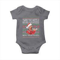 Funny Christmas Hip Hop Rap Gang Baby Onesie Twas The Nizzle Before Chrismizzle And All Through The Hizzle - Wonder Print Shop
