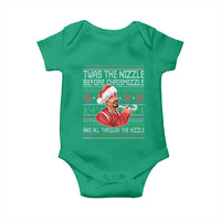 Funny Christmas Hip Hop Rap Gang Baby Onesie Twas The Nizzle Before Chrismizzle And All Through The Hizzle - Wonder Print Shop