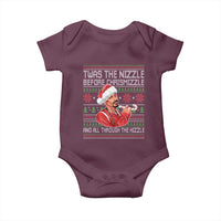 Funny Christmas Hip Hop Rap Gang Baby Onesie Twas The Nizzle Before Chrismizzle And All Through The Hizzle - Wonder Print Shop