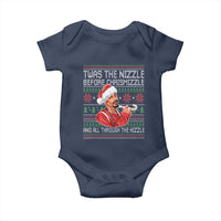 Funny Christmas Hip Hop Rap Gang Baby Onesie Twas The Nizzle Before Chrismizzle And All Through The Hizzle - Wonder Print Shop