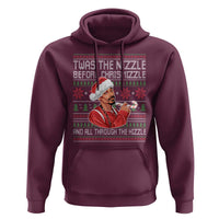 Funny Christmas Hip Hop Rap Gang Hoodie Twas The Nizzle Before Chrismizzle And All Through The Hizzle - Wonder Print Shop