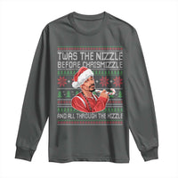 Funny Christmas Hip Hop Rap Gang Long Sleeve Shirt Twas The Nizzle Before Chrismizzle And All Through The Hizzle - Wonder Print Shop