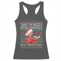 Funny Christmas Hip Hop Rap Gang Racerback Tank Top Twas The Nizzle Before Chrismizzle And All Through The Hizzle - Wonder Print Shop