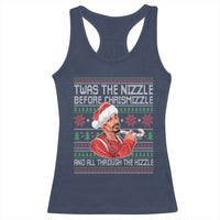 Funny Christmas Hip Hop Rap Gang Racerback Tank Top Twas The Nizzle Before Chrismizzle And All Through The Hizzle - Wonder Print Shop