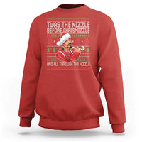 Funny Christmas Hip Hop Rap Gang Sweatshirt Twas The Nizzle Before Chrismizzle And All Through The Hizzle - Wonder Print Shop