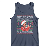 Funny Christmas Hip Hop Rap Gang Tank Top Twas The Nizzle Before Chrismizzle And All Through The Hizzle - Wonder Print Shop