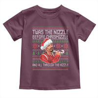 Funny Christmas Hip Hop Rap Gang Toddler T Shirt Twas The Nizzle Before Chrismizzle And All Through The Hizzle - Wonder Print Shop