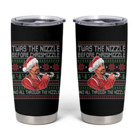 Funny Christmas Hip Hop Rap Gang Tumbler Cup Twas The Nizzle Before Chrismizzle And All Through The Hizzle - Wonder Print Shop