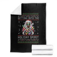 Funny Terrifier Christmas Santa Throw Blanket Getting Into The Holiday Spirit Horror Movie - Wonder Print Shop