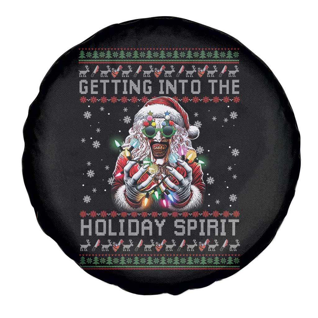 Funny Terrifier Christmas Santa Spare Tire Cover Getting Into The Holiday Spirit Horror Movie - Wonder Print Shop