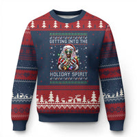 Funny Terrifier Xmas Santa Ugly Christmas Sweater Getting Into The Holiday Spirit Horror Movie - Wonder Print Shop