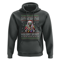 Funny Terrifier Christmas Santa Hoodie Getting Into The Holiday Spirit Horror Movie - Wonder Print Shop