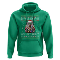 Funny Terrifier Christmas Santa Hoodie Getting Into The Holiday Spirit Horror Movie - Wonder Print Shop