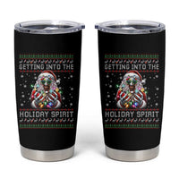 Funny Terrifier Christmas Santa Tumbler Cup Getting Into The Holiday Spirit Horror Movie - Wonder Print Shop