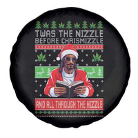 Funny Christmas Hip Hop Rap Gang Spare Tire Cover Twas The Nizzle Before Chrismizzle And All Through The Hizzle Weed - Wonder Print Shop