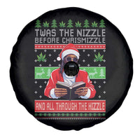 Funny Christmas Hip Hop Rap Gang Spare Tire Cover Twas The Nizzle Before Chrismizzle And All Through The Hizzle Weed - Wonder Print Shop